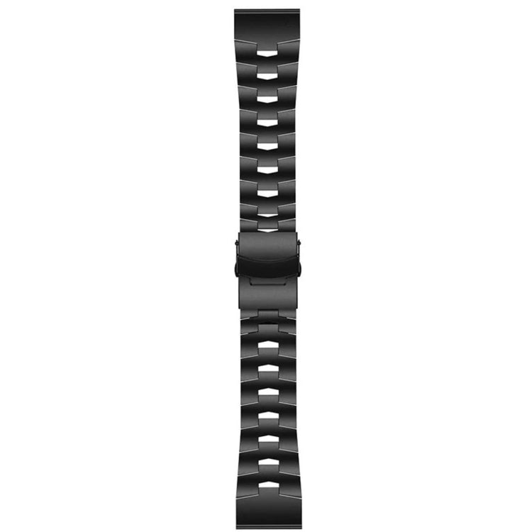 For Garmin Instinct 2 Solar Titanium Alloy Quick Release Watch Band(Black)