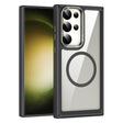 For Samsung Galaxy S23+ 5G MagSafe Carbon Fiber Transparent Back Panel Phone Case(Black) - Galaxy S23+ 5G Cases by PMC TechLife | Online Shopping South Africa | PMC TechLife | Buy Now Pay Later Mobicred