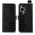 For Huawei Nova 11 Pro / 11 Ultra Crocodile Top Layer Cowhide Leather Phone Case(Black) - Huawei Cases by PMC TechLife | Online Shopping South Africa | PMC TechLife | Buy Now Pay Later Mobicred
