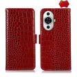For Huawei Nova 11 Crocodile Top Layer Cowhide Leather Phone Case(Red) - Huawei Cases by PMC TechLife | Online Shopping South Africa | PMC TechLife | Buy Now Pay Later Mobicred