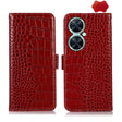 For Huawei Nova 11i / Enjoy 60 Pro /  Crocodile Top Layer Cowhide Leather Phone Case(Red) - Huawei Cases by PMC TechLife | Online Shopping South Africa | PMC TechLife | Buy Now Pay Later Mobicred