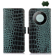 For Huawei Mate 60 Crocodile Top Layer Cowhide Leather Phone Case(Green) - Huawei Cases by PMC TechLife | Online Shopping South Africa | PMC TechLife | Buy Now Pay Later Mobicred