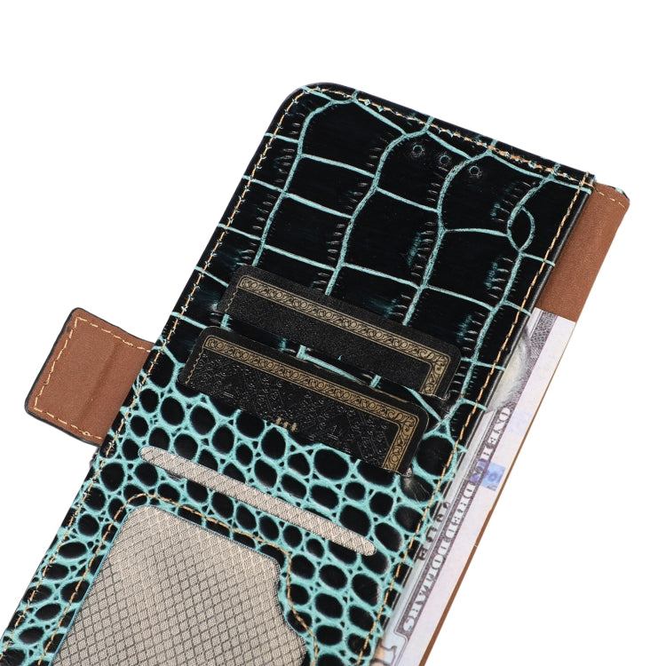 For Huawei Mate 60 Crocodile Top Layer Cowhide Leather Phone Case(Green)