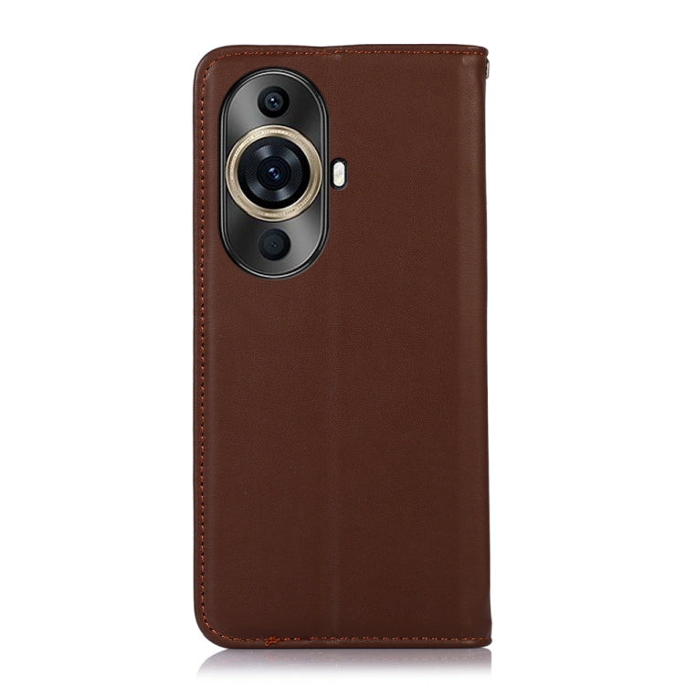 For Huawei Nova 11 Pro / 11 Ultra KHAZNEH Nappa Top Layer Cowhide Leather Phone Case(Brown)