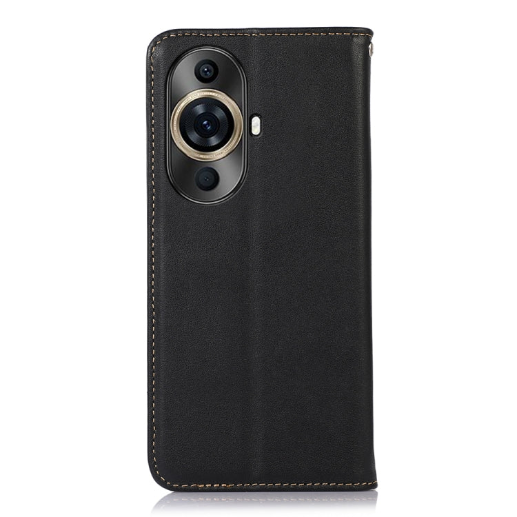 For Huawei Nova 11 Pro / 11 Ultra KHAZNEH Nappa Top Layer Cowhide Leather Phone Case(Black)