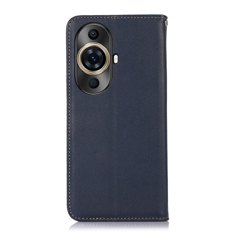 For Huawei Nova 11 Pro / 11 Ultra KHAZNEH Nappa Top Layer Cowhide Leather Phone Case(Blue)