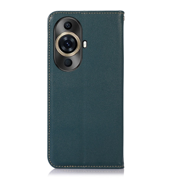 For Huawei Nova 11 Pro / 11 Ultra KHAZNEH Nappa Top Layer Cowhide Leather Phone Case(Green)