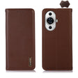 For Huawei Nova 11 KHAZNEH Nappa Top Layer Cowhide Leather Phone Case(Brown) - Huawei Cases by PMC TechLife | Online Shopping South Africa | PMC TechLife | Buy Now Pay Later Mobicred