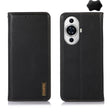 For Huawei Nova 11 KHAZNEH Nappa Top Layer Cowhide Leather Phone Case(Black) - Huawei Cases by PMC TechLife | Online Shopping South Africa | PMC TechLife | Buy Now Pay Later Mobicred