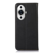 For Huawei Nova 11 KHAZNEH Nappa Top Layer Cowhide Leather Phone Case(Black)