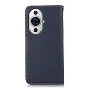 For Huawei Nova 11 KHAZNEH Nappa Top Layer Cowhide Leather Phone Case(Blue)