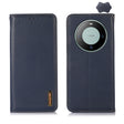 For Huawei Mate 60 KHAZNEH Nappa Top Layer Cowhide Leather Phone Case(Blue) - Huawei Cases by PMC TechLife | Online Shopping South Africa | PMC TechLife | Buy Now Pay Later Mobicred