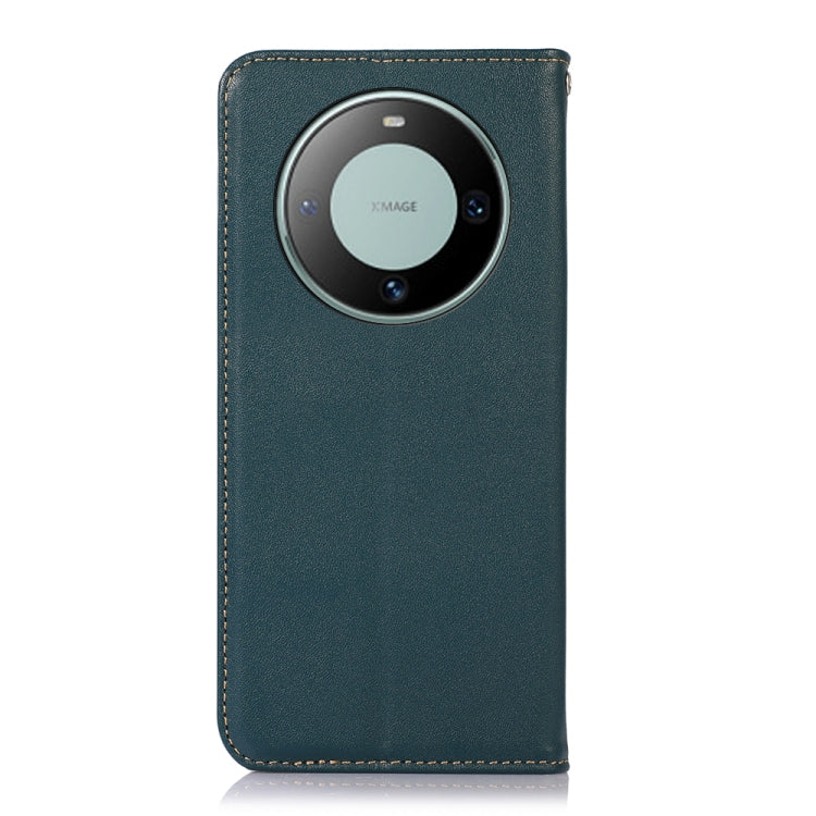 For Huawei Mate 60 KHAZNEH Nappa Top Layer Cowhide Leather Phone Case(Green)