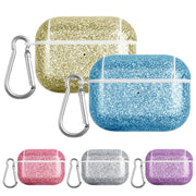 For AirPods 3 Glitter Powder Skin Texture PC TWS Earphone Case(Silver)