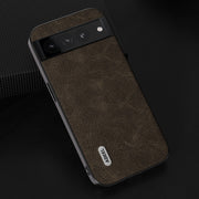 For Google Pixel 8 ABEEL Dream Litchi Texture PU Phone Case(Khaki)