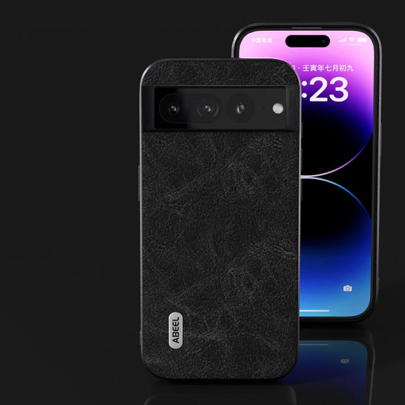 For Google Pixel 8 ABEEL Dream Litchi Texture PU Phone Case(Black)