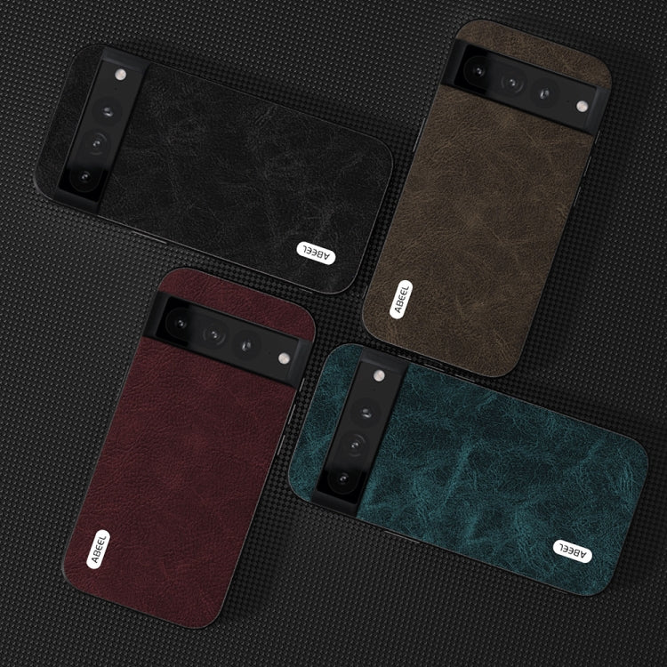 For Google Pixel 8 ABEEL Dream Litchi Texture PU Phone Case(Black)
