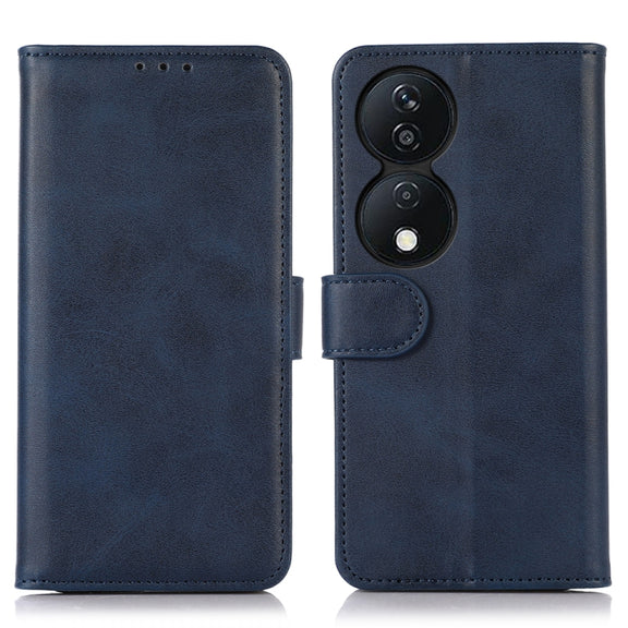 For Honor X7B / Huawei Enjoy 50 Plus Cow Texture Leather Phone Case(Blue)