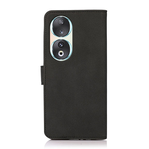 For Honor 90 KHAZNEH Matte Texture Leather Phone Case(Black)