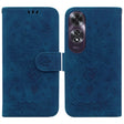 For OPPO A60 4G Butterfly Rose Embossed Leather Phone Case(Blue) - OPPO Cases by PMC TechLife | Online Shopping South Africa | PMC TechLife | Buy Now Pay Later Mobicred