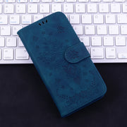 For OPPO A60 4G Butterfly Rose Embossed Leather Phone Case(Blue)