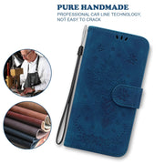 For OPPO A60 4G Butterfly Rose Embossed Leather Phone Case(Blue)