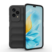 For Honor 200 Lite Global Magic Shield TPU + Flannel Phone Case(Black)