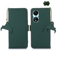 For Honor X5 Plus Genuine Leather Magnetic RFID Leather Phone Case(Green) - Honor Cases by PMC TechLife | Online Shopping South Africa | PMC TechLife | Buy Now Pay Later Mobicred