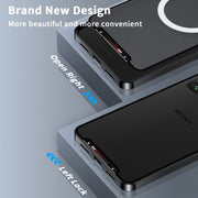 For Sony Xperia 1 VI Frosted Metal MagSafe Magnetic Phone Case(Black)