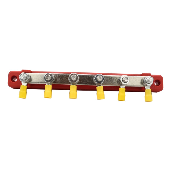 CP-3123 RV Yacht 150A High Current Single-row 4-way Busbar with 6pcs Terminals
