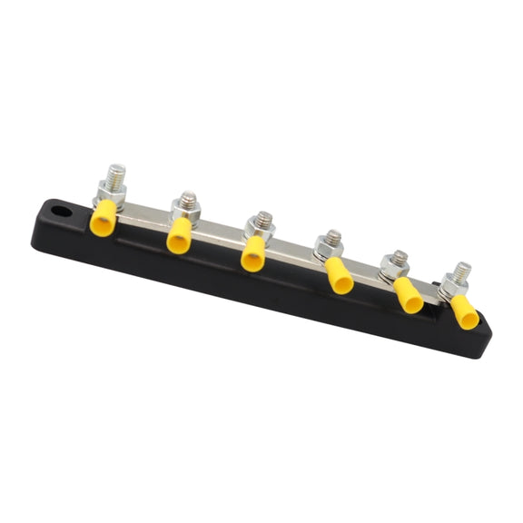 CP-3124 RV Yacht 150A High Current Single-row 4-way Busbar with 6pcs Terminals