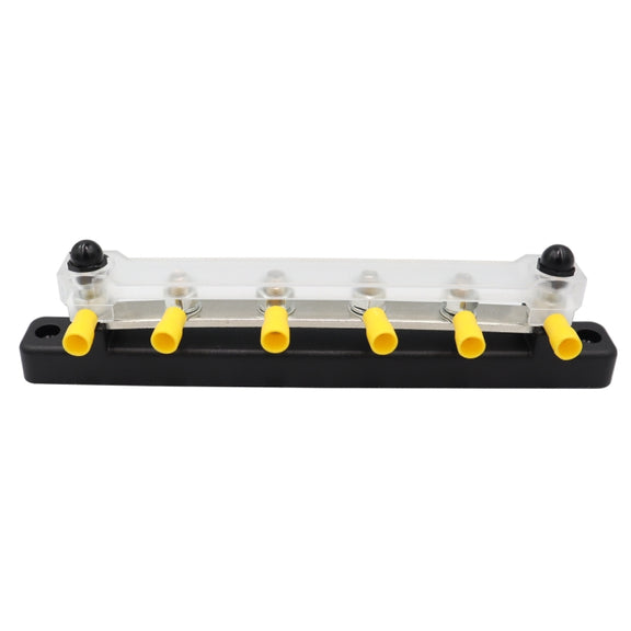 CP-3124 RV Yacht 150A High Current Single-row 4-way Busbar with 6pcs Terminals