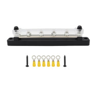 CP-3124 RV Yacht 150A High Current Single-row 4-way Busbar with 6pcs Terminals