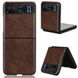 For Motorola Moto Razr 40 Litchi Texture Back Cover Phone Case(Brown) - Motorola Cases by PMC TechLife | Online Shopping South Africa | PMC TechLife