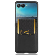 For Motorola Moto Razr 40 Ultra Litchi Texture Card Slot Phone Case(Black)