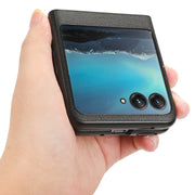 For Motorola Moto Razr 40 Ultra Litchi Texture Card Slot Phone Case(Black)