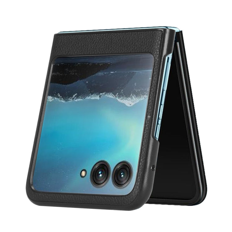 For Motorola Moto Razr 40 Ultra Litchi Texture Card Slot Phone Case(Black)