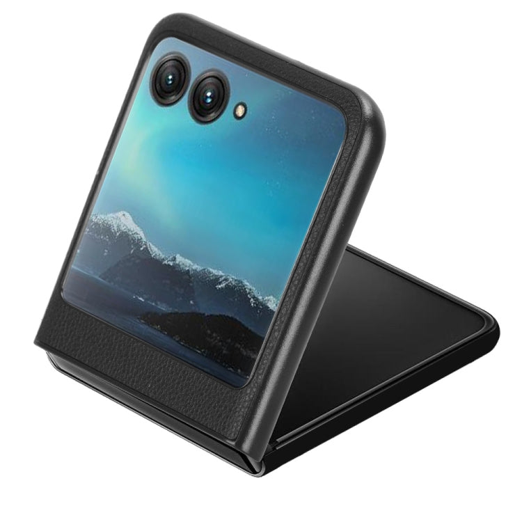For Motorola Moto Razr 40 Ultra Litchi Texture Card Slot Phone Case(Black)