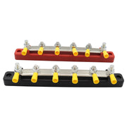 CP-3125 1 Pair RV Yacht 150A High Current Single-row 4-way Busbar with 12pcs Terminals