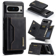 For Google Pixel 8 Pro DG.MING M2 Series 3-Fold Multi Card Bag + Magnetic Phone Case(Black) - Google Cases by DG.MING | Online Shopping South Africa | PMC TechLife | Buy Now Pay Later Mobicred