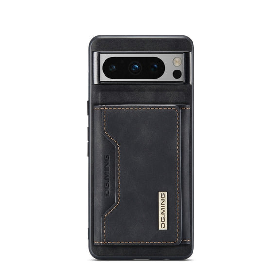 For Google Pixel 8 Pro DG.MING M2 Series 3-Fold Multi Card Bag + Magnetic Phone Case(Black)