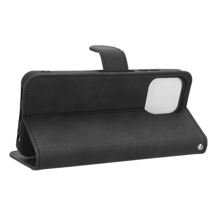 For Ulefone Note 16 Pro Skin Feel Magnetic Flip Leather Phone Case(Black)