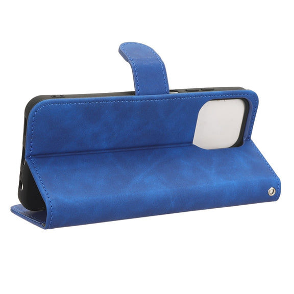For Ulefone Note 16 Pro Skin Feel Magnetic Flip Leather Phone Case(Blue)