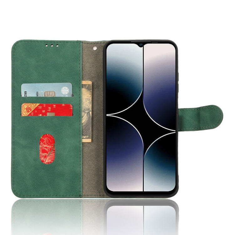 For Ulefone Note 16 Pro Skin Feel Magnetic Flip Leather Phone Case(Green)