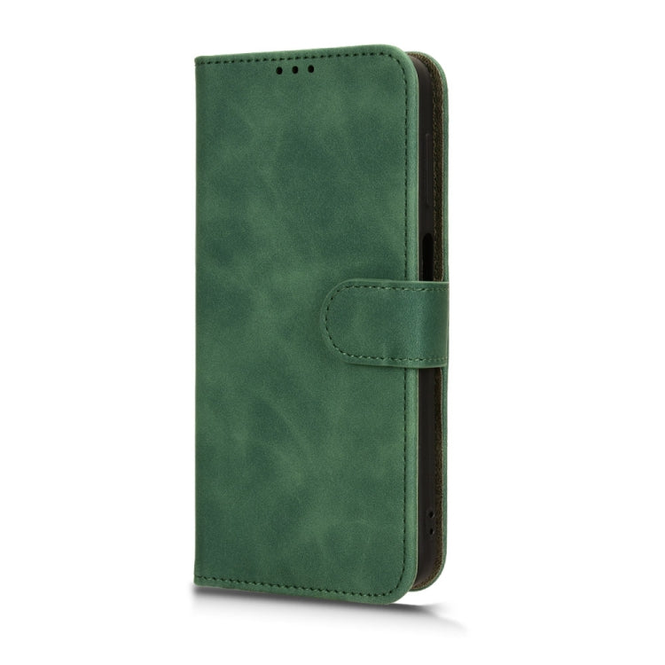 For Ulefone Note 15 Skin Feel Magnetic Flip Leather Phone Case(Green)