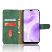 For Ulefone Note 15 Skin Feel Magnetic Flip Leather Phone Case(Green)