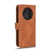 For Ulefone Note 15 Skin Feel Magnetic Flip Leather Phone Case(Brown)