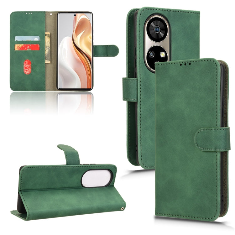 For Ulefone Note 17 Pro Skin Feel Magnetic Flip Leather Phone Case(Green)