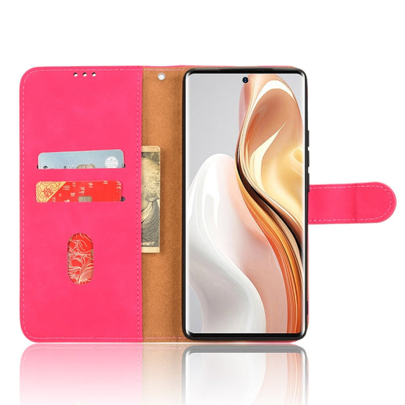 For Ulefone Note 17 Pro Skin Feel Magnetic Flip Leather Phone Case(Rose Red)
