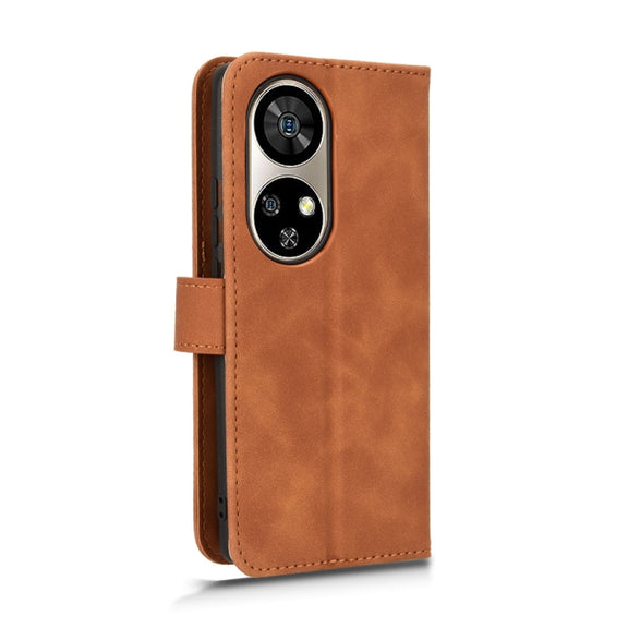 For Ulefone Note 17 Pro Skin Feel Magnetic Flip Leather Phone Case(Brown)